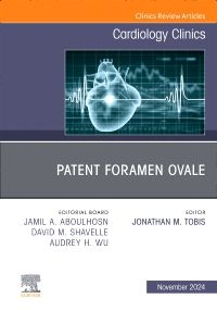 Patent Foramen Ovale, An Issue of Cardiology Clinics