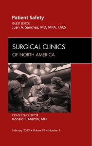 Patient Safety, An Issue of Surgical Clinics